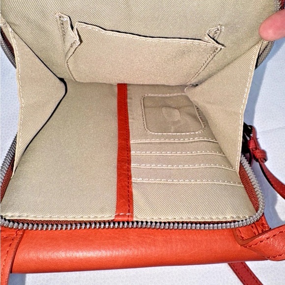 American Leather Co. Kansas Leather Crossbody with Coin Purse Brown/Red/Rust - Picture 8 of 14